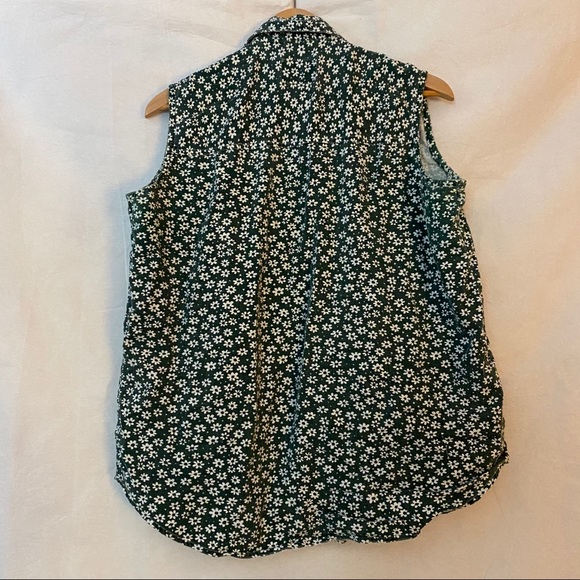 NEW YORK QUIZZ WomenS Button Down green floral M - Picture 5 of 7